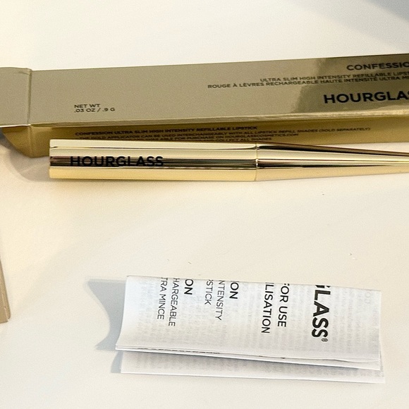 NIB Hourglass Confession refillable lipstick set plus extra ultra slim lipstick